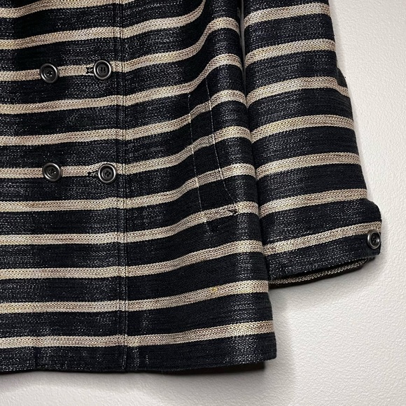 Per Se Nautical Striped Coat - Picture 6 of 12